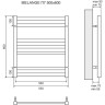 Полотенцесушитель водяной LEMARK MELANGE LM49607 П7 500x600